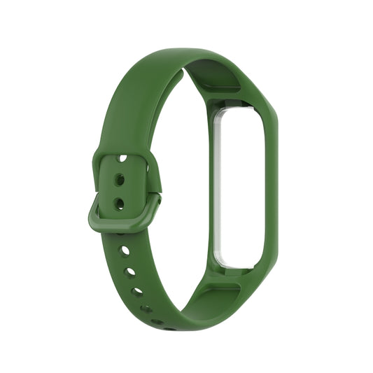 For Samsung Galaxy Fit 2 Silicone Watch Band(Dark Green) - Watch Bands by buy2fix | Online Shopping UK | buy2fix