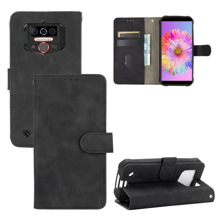 For Oukitel WP5 Solid Color Skin Feel Magnetic Buckle Horizontal Flip Calf Texture PU Leather Case with Holder & Card Slots & Wallet(Black) - More Brand by buy2fix | Online Shopping UK | buy2fix