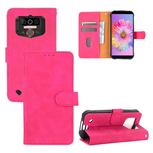 For Oukitel WP5 Solid Color Skin Feel Magnetic Buckle Horizontal Flip Calf Texture PU Leather Case with Holder & Card Slots & Wallet(Rose Red) - More Brand by buy2fix | Online Shopping UK | buy2fix