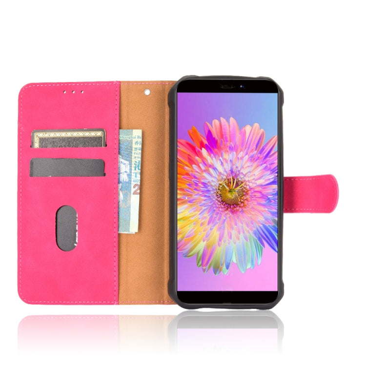 For Oukitel WP5 Solid Color Skin Feel Magnetic Buckle Horizontal Flip Calf Texture PU Leather Case with Holder & Card Slots & Wallet(Rose Red) - More Brand by buy2fix | Online Shopping UK | buy2fix