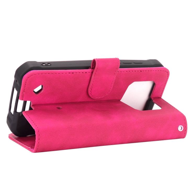For Oukitel WP5 Solid Color Skin Feel Magnetic Buckle Horizontal Flip Calf Texture PU Leather Case with Holder & Card Slots & Wallet(Rose Red) - More Brand by buy2fix | Online Shopping UK | buy2fix