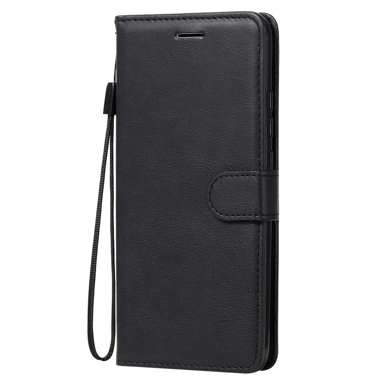 For Xiaomi Redmi 9A Solid Color Horizontal Flip Protective Leather Case with Holder & Card Slots & Wallet & Photo Frame & Lanyard(Black) - Xiaomi Cases by buy2fix | Online Shopping UK | buy2fix