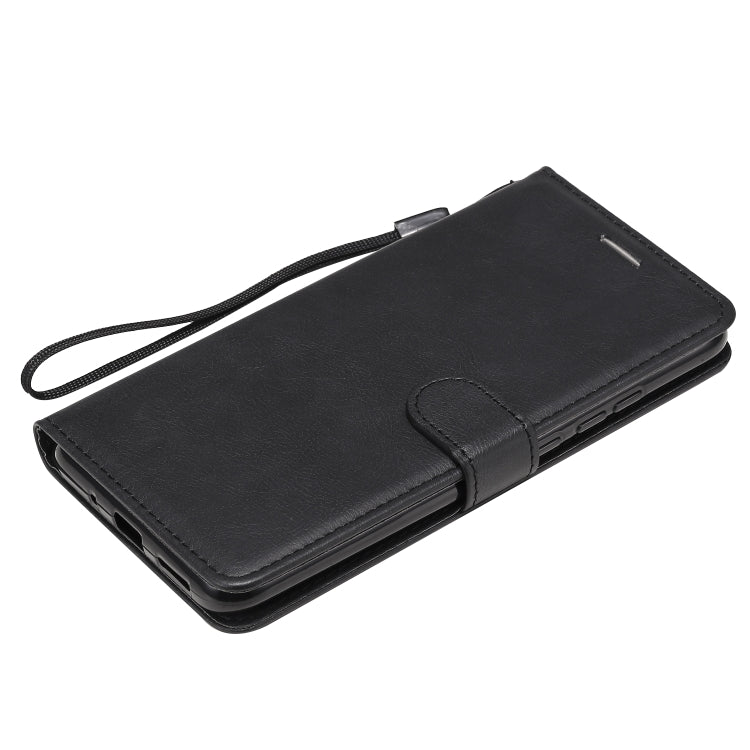 For Xiaomi Redmi 9A Solid Color Horizontal Flip Protective Leather Case with Holder & Card Slots & Wallet & Photo Frame & Lanyard(Black) - Xiaomi Cases by buy2fix | Online Shopping UK | buy2fix