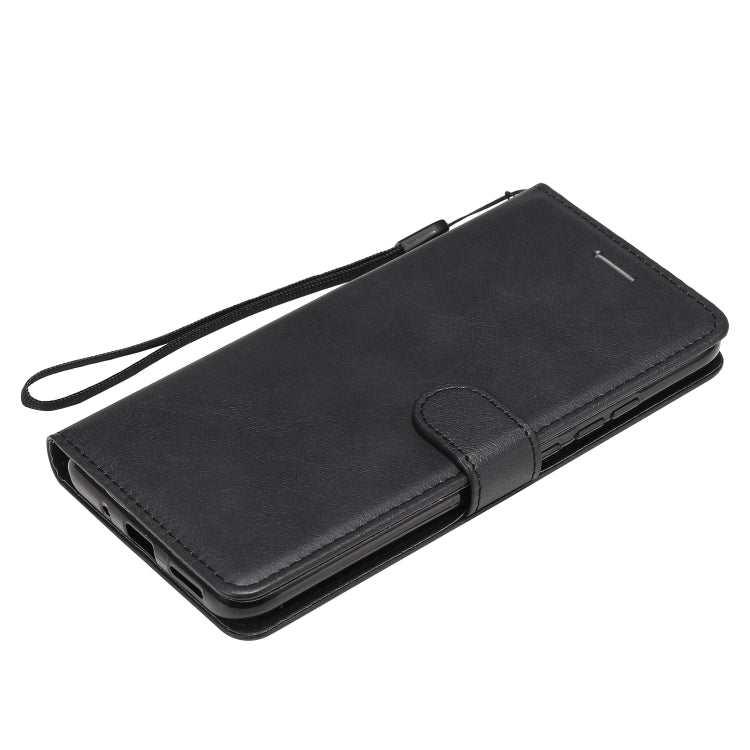For Xiaomi Redmi 9C Solid Color Horizontal Flip Protective Leather Case with Holder & Card Slots & Wallet & Photo Frame & Lanyard(Black) - Xiaomi Cases by buy2fix | Online Shopping UK | buy2fix