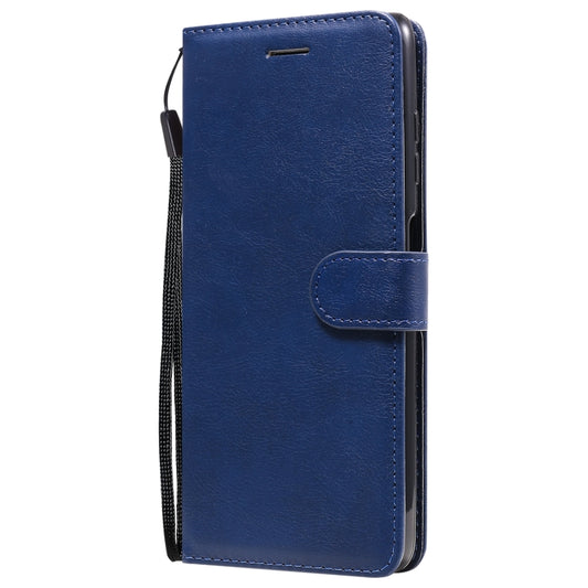 For Xiaomi Poco X3 NFC Solid Color Horizontal Flip Protective Leather Case with Holder & Card Slots & Wallet & Photo Frame & Lanyard(Blue) by buy2fix