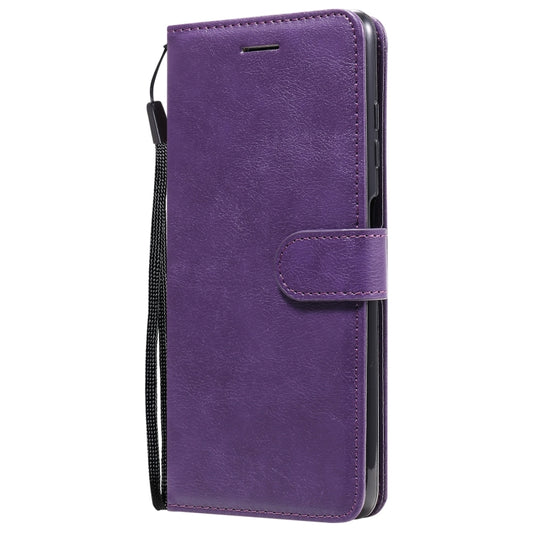 For Xiaomi Poco X3 NFC Solid Color Horizontal Flip Protective Leather Case with Holder & Card Slots & Wallet & Photo Frame & Lanyard(Purple) by buy2fix