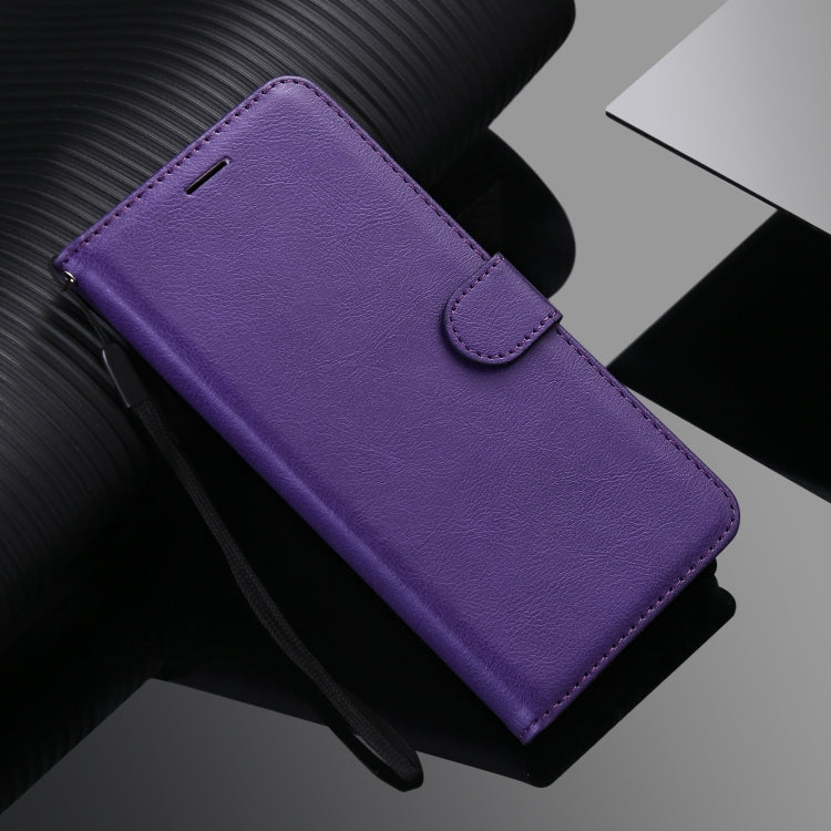 For Xiaomi Poco X3 NFC Solid Color Horizontal Flip Protective Leather Case with Holder & Card Slots & Wallet & Photo Frame & Lanyard(Purple) by buy2fix