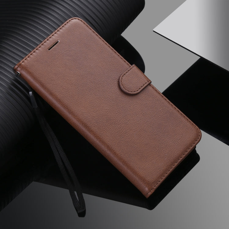 For Xiaomi Poco X3 NFC Solid Color Horizontal Flip Protective Leather Case with Holder & Card Slots & Wallet & Photo Frame & Lanyard(Brown) by buy2fix