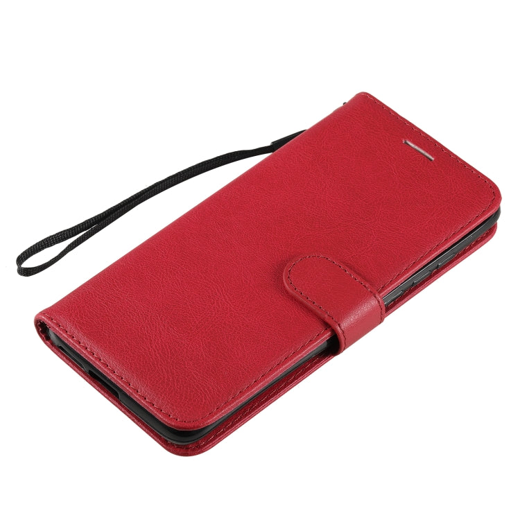 For Xiaomi Poco X3 NFC Solid Color Horizontal Flip Protective Leather Case with Holder & Card Slots & Wallet & Photo Frame & Lanyard(Red) - Xiaomi Cases by buy2fix | Online Shopping UK | buy2fix
