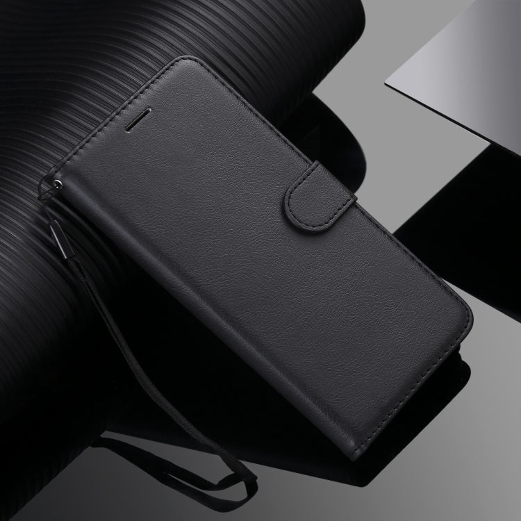 For Xiaomi Poco X3 NFC Solid Color Horizontal Flip Protective Leather Case with Holder & Card Slots & Wallet & Photo Frame & Lanyard(Black) - Xiaomi Cases by buy2fix | Online Shopping UK | buy2fix