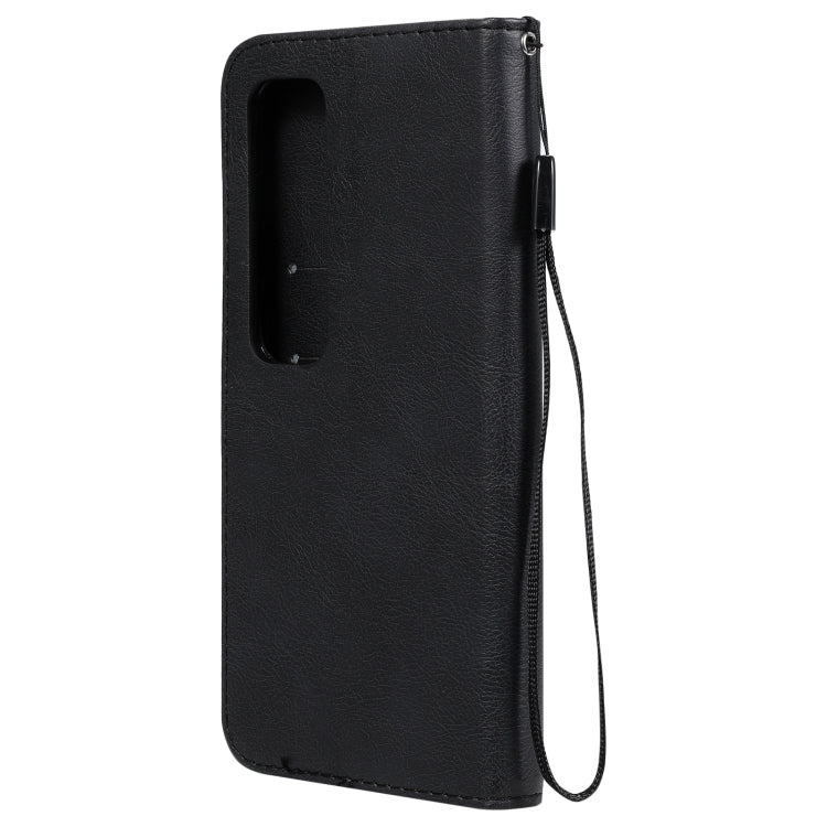 For Xiaomi Poco X3 NFC Solid Color Horizontal Flip Protective Leather Case with Holder & Card Slots & Wallet & Photo Frame & Lanyard(Black) - Xiaomi Cases by buy2fix | Online Shopping UK | buy2fix