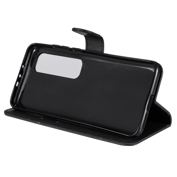 For Xiaomi Poco X3 NFC Solid Color Horizontal Flip Protective Leather Case with Holder & Card Slots & Wallet & Photo Frame & Lanyard(Black) - Xiaomi Cases by buy2fix | Online Shopping UK | buy2fix