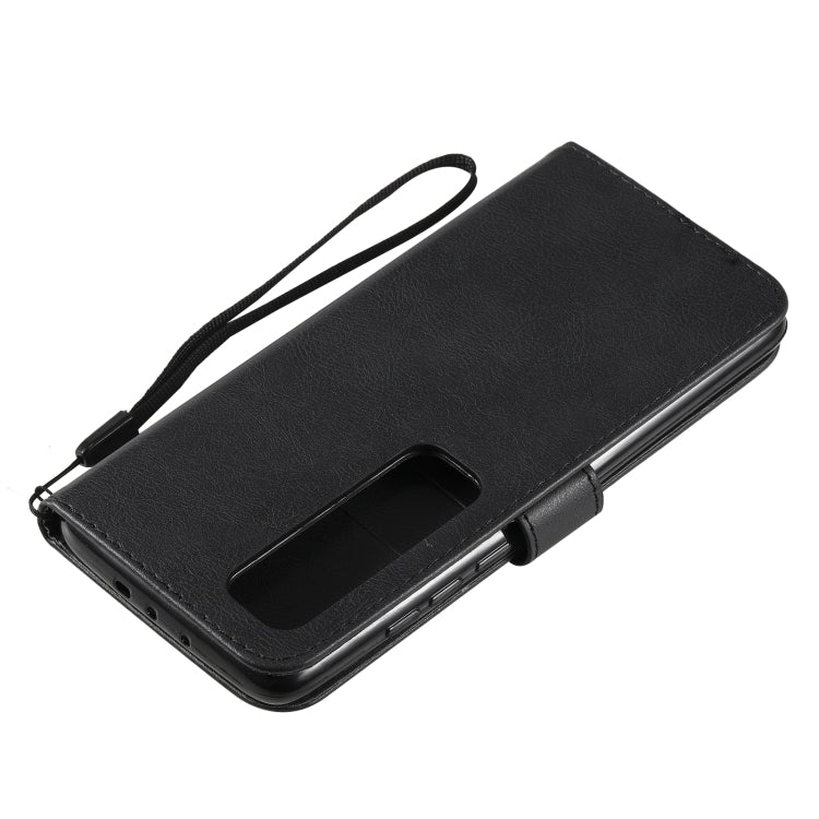 For Xiaomi Poco X3 NFC Solid Color Horizontal Flip Protective Leather Case with Holder & Card Slots & Wallet & Photo Frame & Lanyard(Black) - Xiaomi Cases by buy2fix | Online Shopping UK | buy2fix
