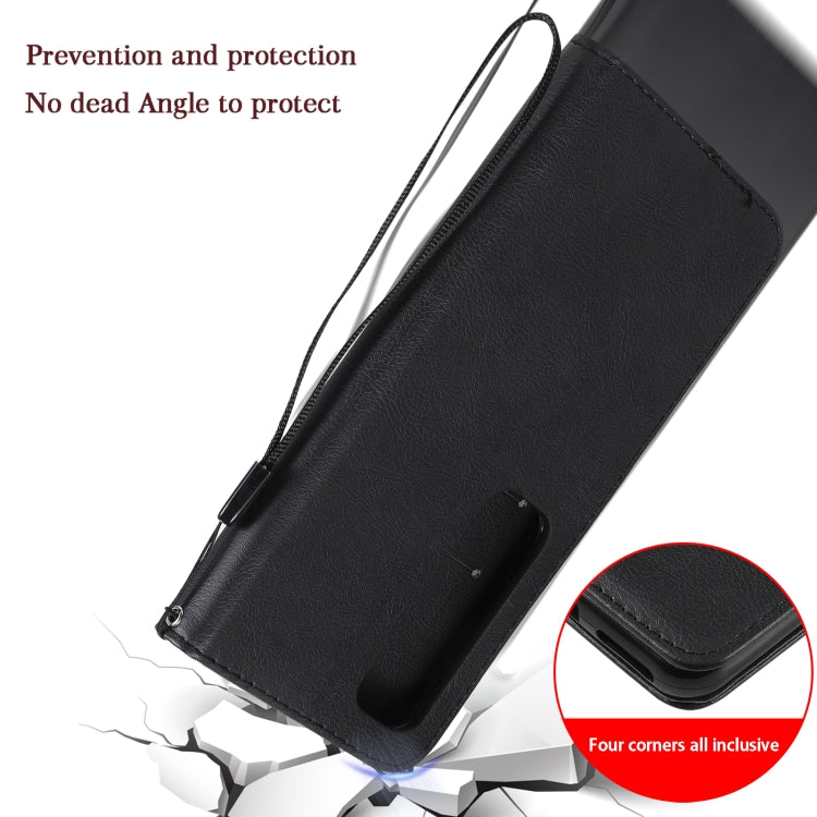 For Xiaomi Poco X3 NFC Solid Color Horizontal Flip Protective Leather Case with Holder & Card Slots & Wallet & Photo Frame & Lanyard(Black) - Xiaomi Cases by buy2fix | Online Shopping UK | buy2fix