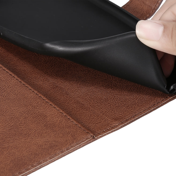 For OPPO Realme C11 Solid Color Horizontal Flip Protective Leather Case with Holder & Card Slots & Wallet & Photo Frame & Lanyard(Brown) - Realme Cases by buy2fix | Online Shopping UK | buy2fix