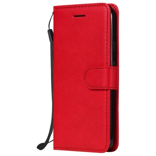 For Google Pixel 4a Solid Color Horizontal Flip Protective Leather Case with Holder & Card Slots & Wallet & Photo Frame & Lanyard(Red) by buy2fix