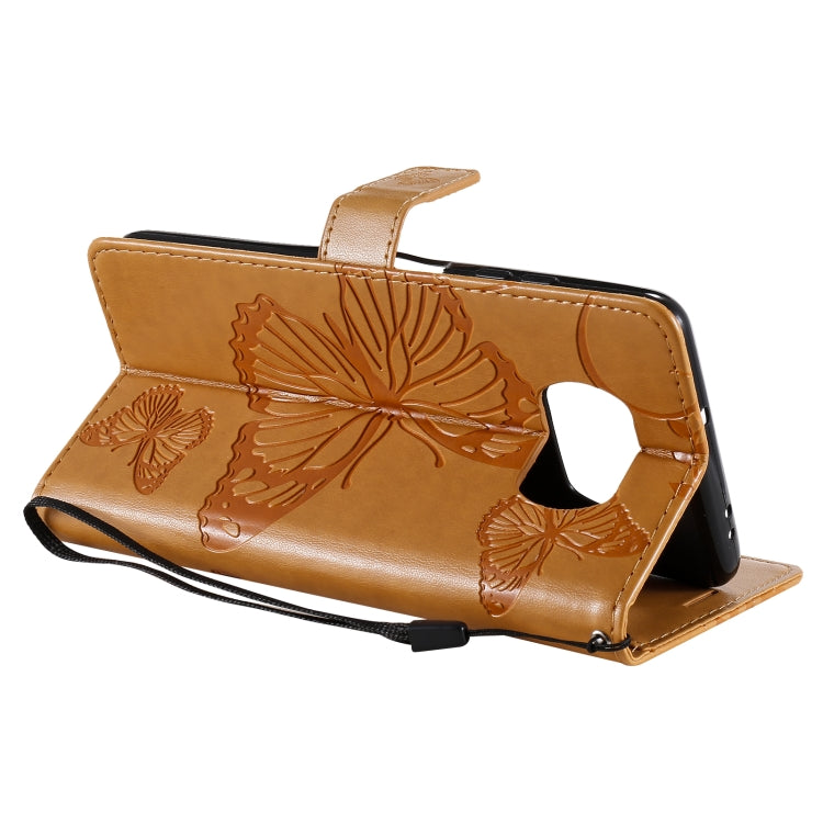 For Xiaomi Poco X3 NFC 3D Butterflies Embossing Pattern Horizontal Flip Leather Case with Holder & Card Slot & Wallet(Yellow) - Xiaomi Cases by buy2fix | Online Shopping UK | buy2fix