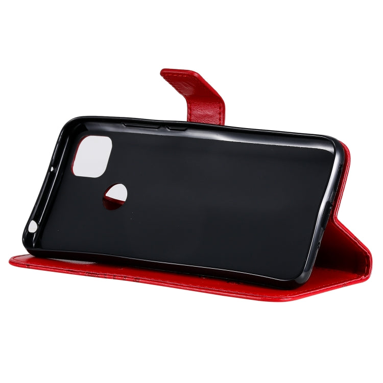 For Xiaomi Redmi 9C 3D Butterflies Embossing Pattern Horizontal Flip Leather Case with Holder & Card Slot & Wallet(Red) - Xiaomi Cases by buy2fix | Online Shopping UK | buy2fix