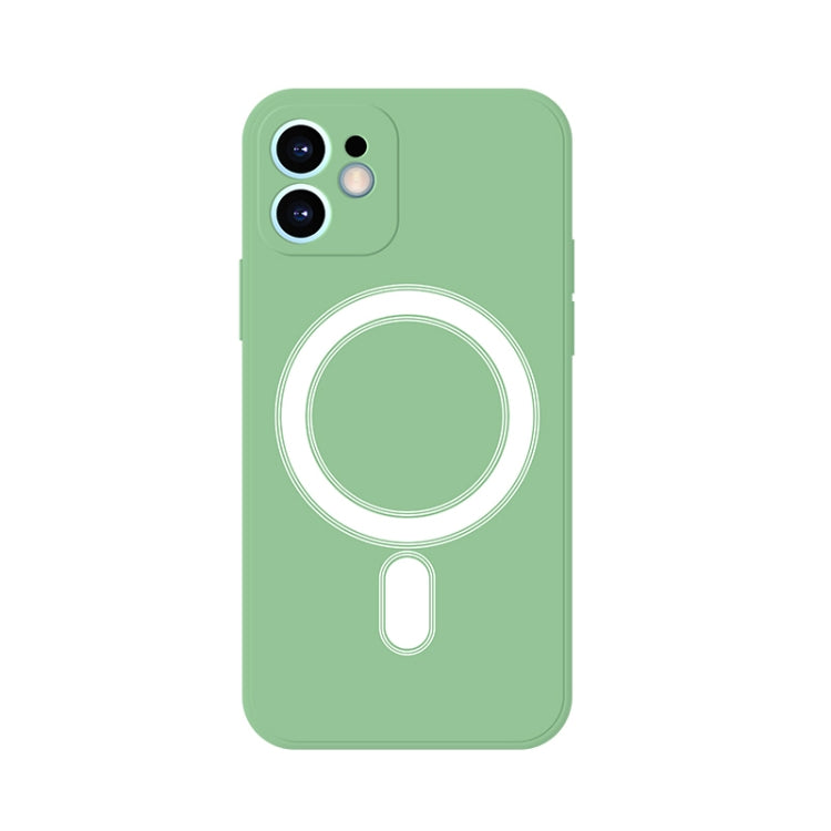 For iPhone 11 Silicone Full Coverage Shockproof Magsafe Case (Green) - iPhone 11 Cases by buy2fix | Online Shopping UK | buy2fix