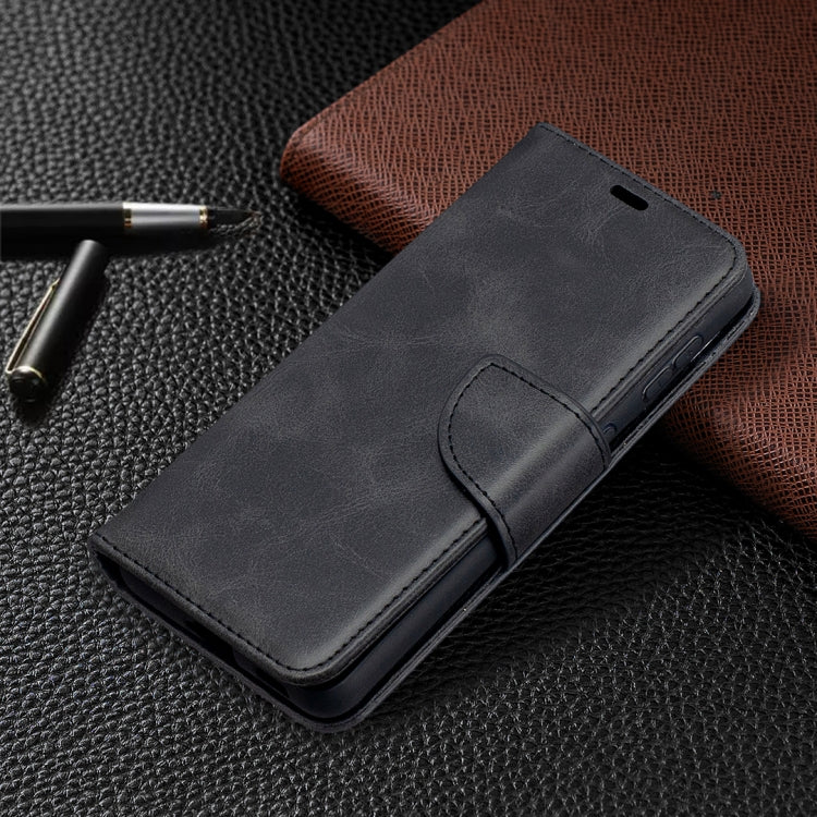 For Samsung Galaxy S21 5G Lambskin Texture Pure Color Horizontal Flip PU Leather Case with Holder & Card Slots & Wallet & Lanyard(Black) - Galaxy S21 5G Cases by buy2fix | Online Shopping UK | buy2fix