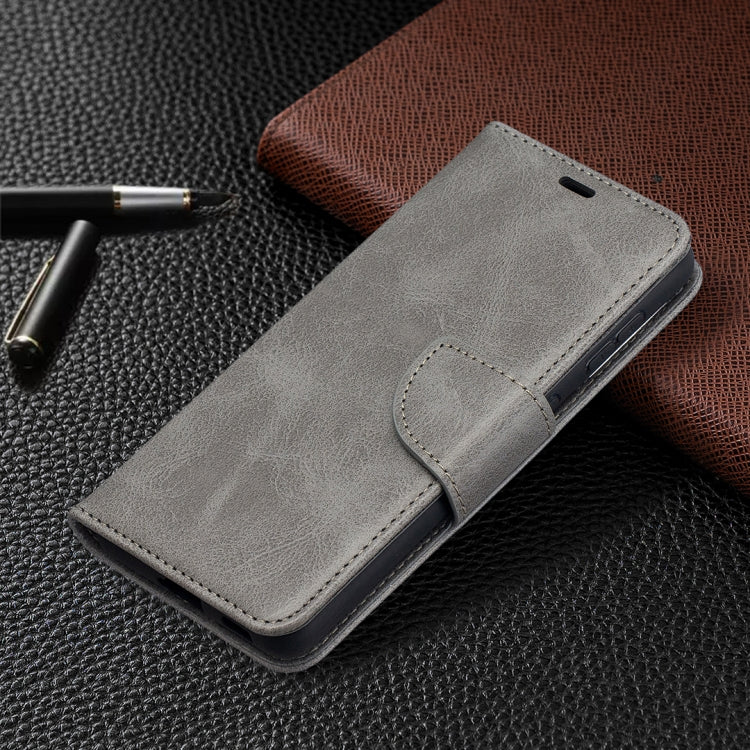 For Samsung Galaxy S21 5G Lambskin Texture Pure Color Horizontal Flip PU Leather Case with Holder & Card Slots & Wallet & Lanyard(Grey) - Galaxy S21 5G Cases by buy2fix | Online Shopping UK | buy2fix
