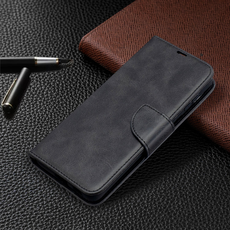 For Samsung Galaxy S21+ 5G Lambskin Texture Pure Color Horizontal Flip PU Leather Case with Holder & Card Slots & Wallet & Lanyard(Black) - Galaxy S21+ 5G Cases by buy2fix | Online Shopping UK | buy2fix