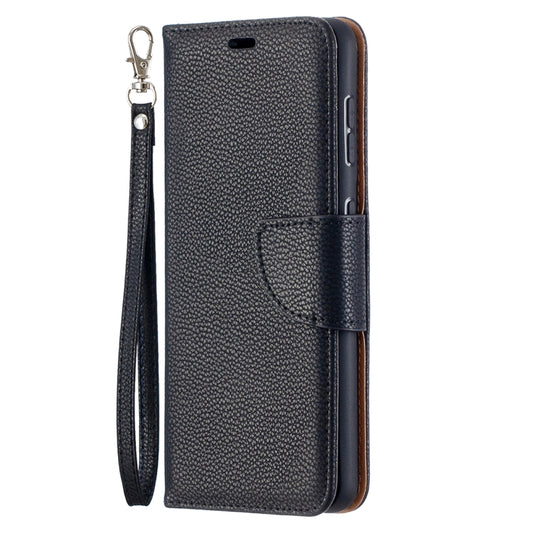 For Samsung Galaxy S21 5G Litchi Texture Pure Color Horizontal Flip Leather Case with Holder & Card Slots & Wallet & Lanyard(Black) by buy2fix