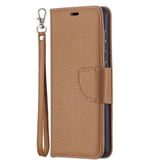 For Samsung Galaxy S21 5G Litchi Texture Pure Color Horizontal Flip Leather Case with Holder & Card Slots & Wallet & Lanyard(Brown) by buy2fix