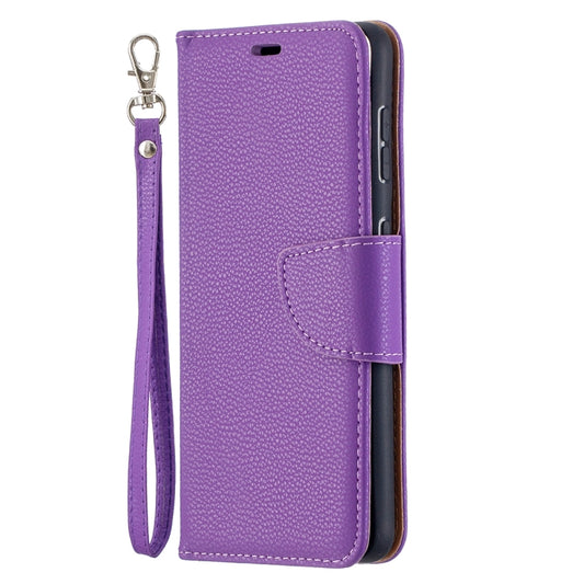 For Samsung Galaxy S21 5G Litchi Texture Pure Color Horizontal Flip Leather Case with Holder & Card Slots & Wallet & Lanyard(Purple) by buy2fix