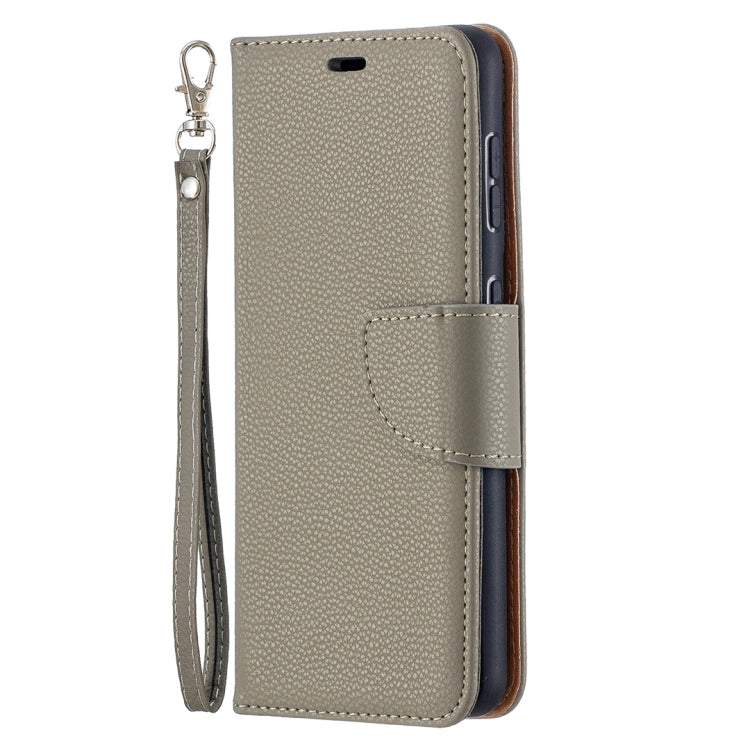 For Samsung Galaxy S21 5G Litchi Texture Pure Color Horizontal Flip Leather Case with Holder & Card Slots & Wallet & Lanyard(Grey) - Galaxy S21 5G Cases by buy2fix | Online Shopping UK | buy2fix