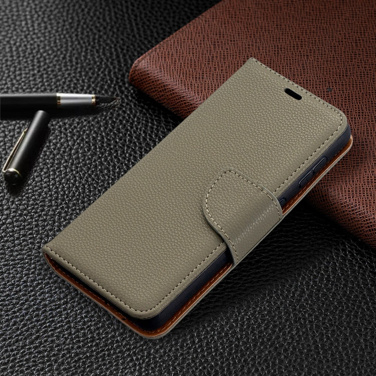 For Samsung Galaxy S21 5G Litchi Texture Pure Color Horizontal Flip Leather Case with Holder & Card Slots & Wallet & Lanyard(Grey) - Galaxy S21 5G Cases by buy2fix | Online Shopping UK | buy2fix