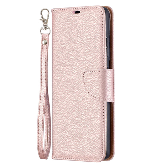 For Samsung Galaxy S21 Ultra 5G Litchi Texture Pure Color Horizontal Flip Leather Case with Holder & Card Slots & Wallet & Lanyard(Rose Gold) by buy2fix