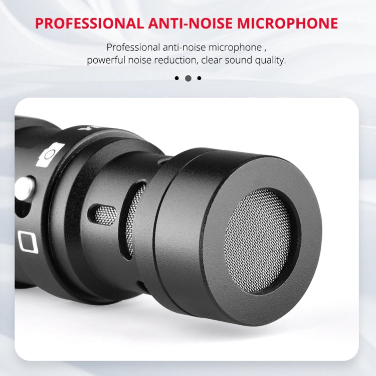YELANGU MIC11 SLR Camera Mobile Phone Two-way Recording Microphone - Microphone by YELANGU | Online Shopping UK | buy2fix