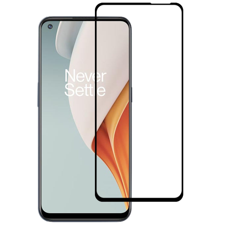 For OnePlus Nord N100 Full Glue Full Screen Tempered Glass Film - OnePlus Tempered Glass by buy2fix | Online Shopping UK | buy2fix