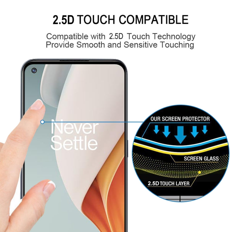 For OnePlus Nord N100 Full Glue Full Screen Tempered Glass Film - OnePlus Tempered Glass by buy2fix | Online Shopping UK | buy2fix