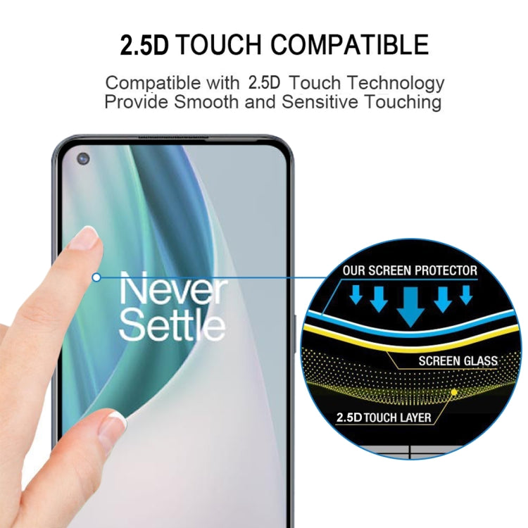 For OnePlus Nord N10 5G Full Glue Full Screen Tempered Glass Film - OnePlus Tempered Glass by buy2fix | Online Shopping UK | buy2fix