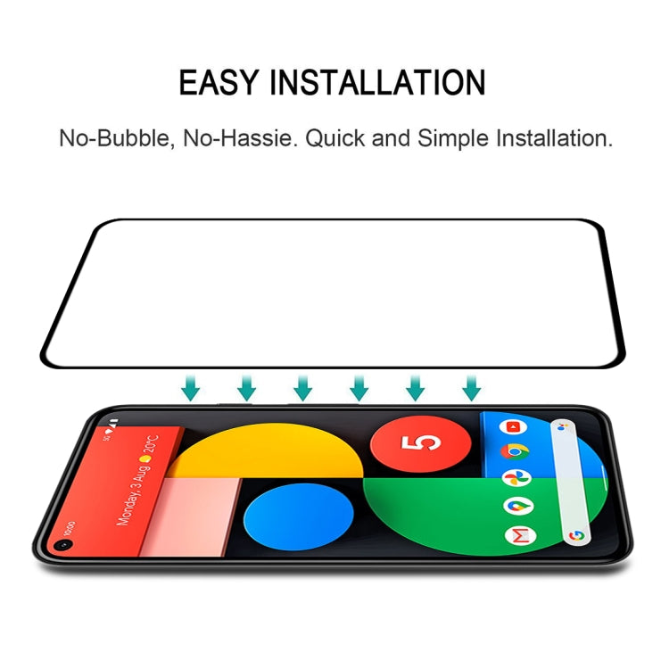 For Google Pixel 5 25 PCS Full Glue Full Screen Tempered Glass Film by buy2fix