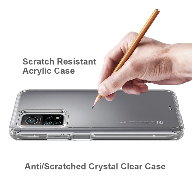 For Xiaomi Mi 10T / 10T Pro Shockproof Scratchproof TPU + Acrylic Protective Case(Transparent) by buy2fix