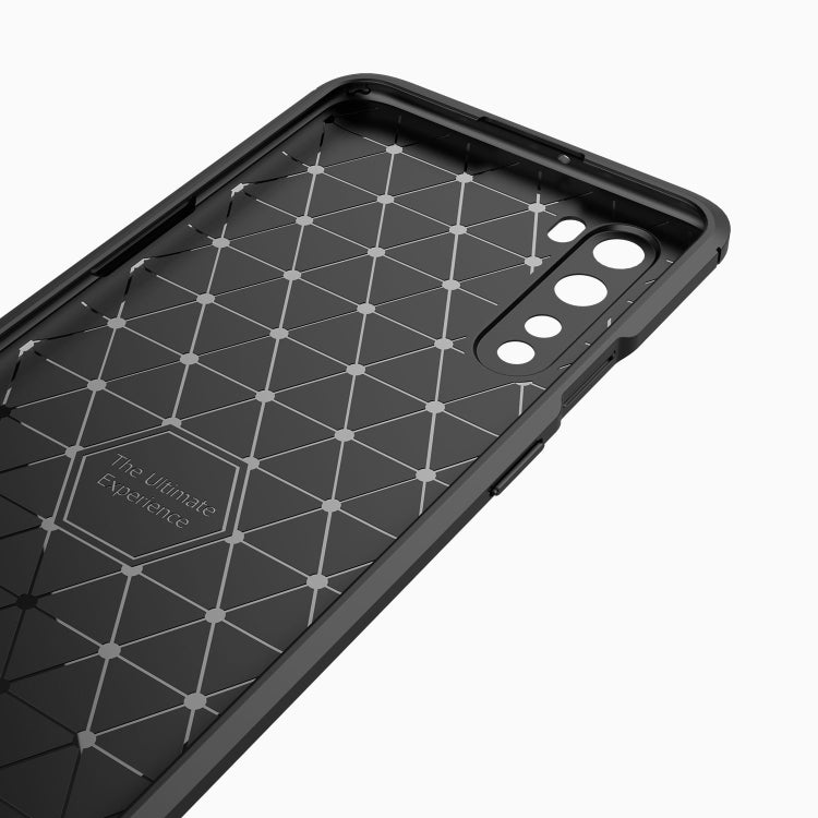 For OnePlus Nord Brushed Texture Carbon Fiber TPU Case(Black) - OnePlus Cases by buy2fix | Online Shopping UK | buy2fix