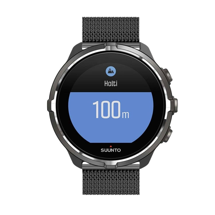For Suunto 9 Milanese Nice Buckle Replacement Wrist Strap Watchband(Black) - by buy2fix | Online Shopping UK | buy2fix