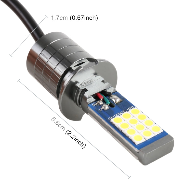 H3 2 PCS DC12-24V / 10.5W Car Fog Lights with 24LEDs SMD-3030 & Constant Current, Box Packaging(White Light) - Fog / Driving Lights by buy2fix | Online Shopping UK | buy2fix
