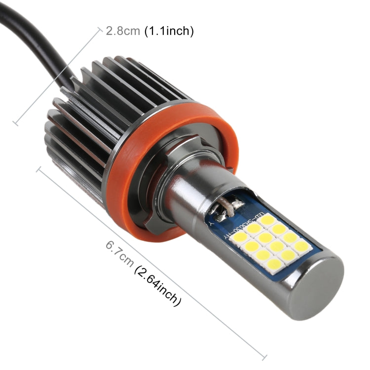 H11 2 PCS DC12-24V / 10.5W Car Fog Lights with 24LEDs SMD-3030 & Constant Current, Box Packaging(White Light) - Fog / Driving Lights by buy2fix | Online Shopping UK | buy2fix