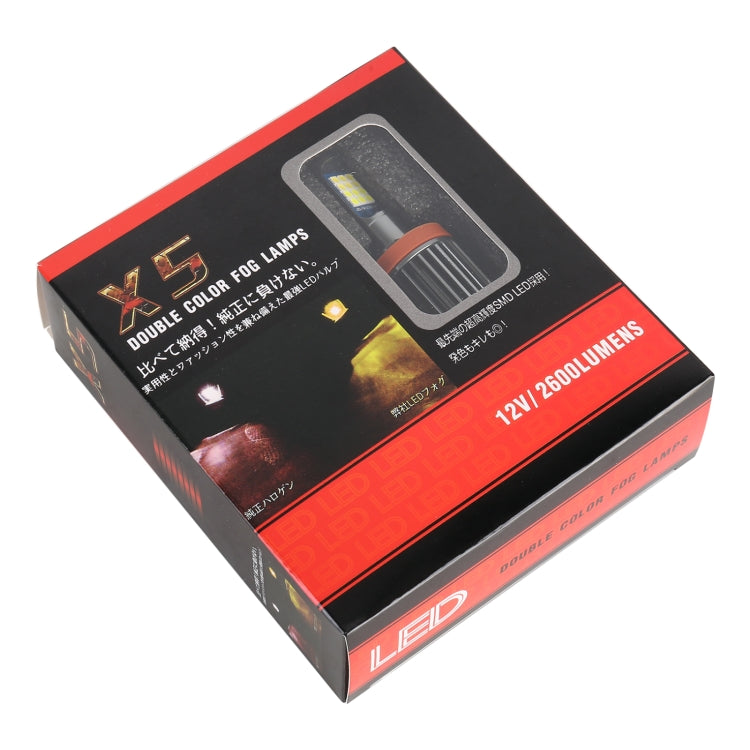 H11 2 PCS DC12-24V / 10.5W Car Fog Lights with 24LEDs SMD-3030 & Constant Current, Box Packaging(Ice Blue Light) - Fog / Driving Lights by buy2fix | Online Shopping UK | buy2fix