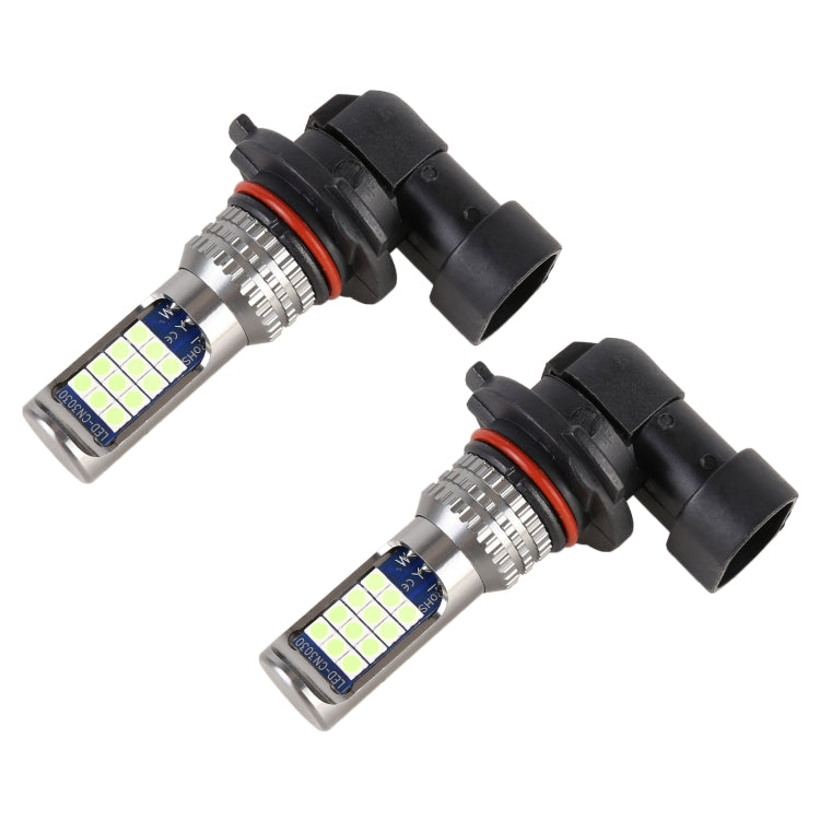 9006 2 PCS DC12-24V / 8.6W Car Fog Lights with 24LEDs SMD-3030 & Constant Current, Bag Packagin(Ice Blue Light) - Fog / Driving Lights by buy2fix | Online Shopping UK | buy2fix