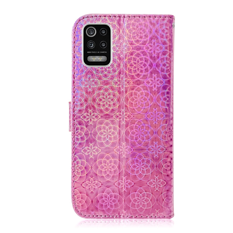 For LG K62 / K52 / Q52 Solid Color Colorful Magnetic Buckle Horizontal Flip PU Leather Case with Holder & Card Slots & Wallet & Lanyard(Pink) - LG Cases by buy2fix | Online Shopping UK | buy2fix