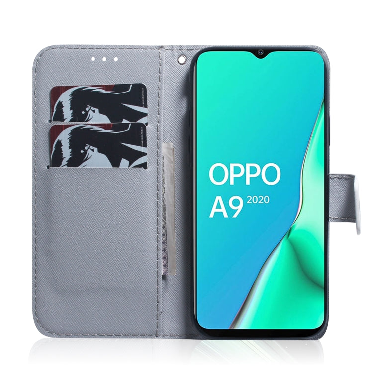 For OPPO A11x / A11 / A5 (2020) / A9 (2020) Coloured Drawing Horizontal Flip Leather Case, with Holder & Card Slots & Wallet(Lion) - OPPO Cases by buy2fix | Online Shopping UK | buy2fix