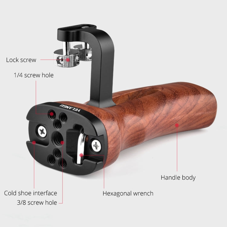 YELANGU A72 Universal Camera Wooden Handle by YELANGU