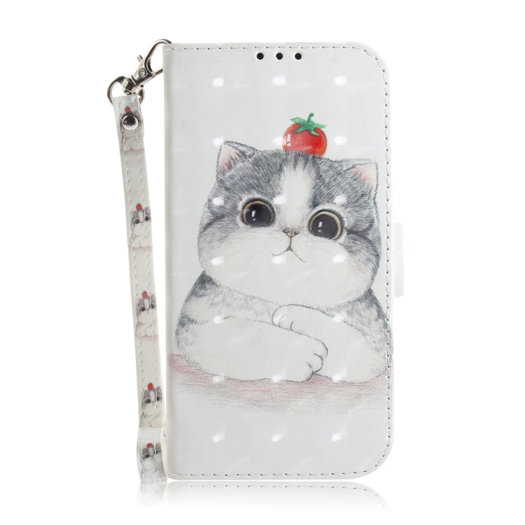 For Samsung Galaxy S21 5G 3D Colored Drawing Horizontal Flip Leather Case with Holder & Card Slots & Wallet & Lanyard(Cute Cat) - Galaxy S21 5G Cases by buy2fix | Online Shopping UK | buy2fix