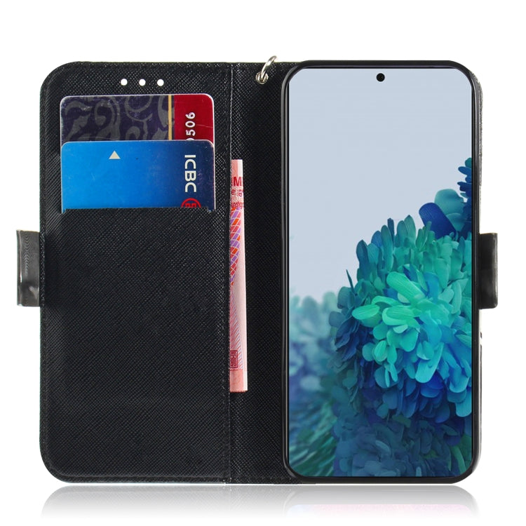 For Samsung Galaxy S21 5G 3D Colored Drawing Horizontal Flip Leather Case with Holder & Card Slots & Wallet & Lanyard(Hug Cat) - Galaxy S21 5G Cases by buy2fix | Online Shopping UK | buy2fix