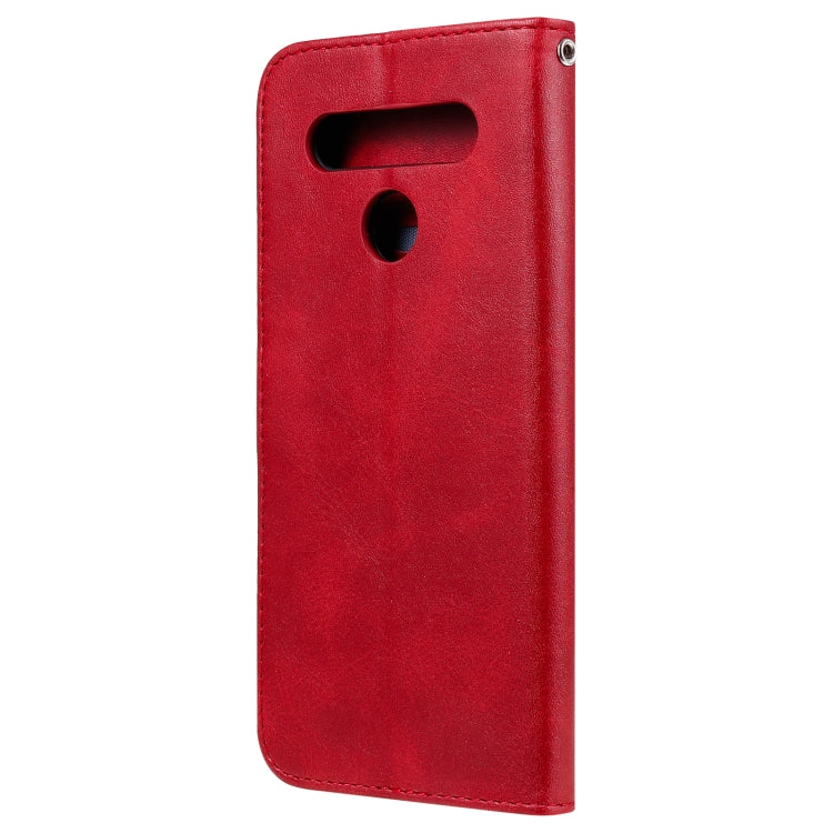 For LG K41S / K51S Fashion Calf Texture Zipper Horizontal Flip Leather Case with Holder & Card Slots & Wallet(Red) - LG Cases by buy2fix | Online Shopping UK | buy2fix